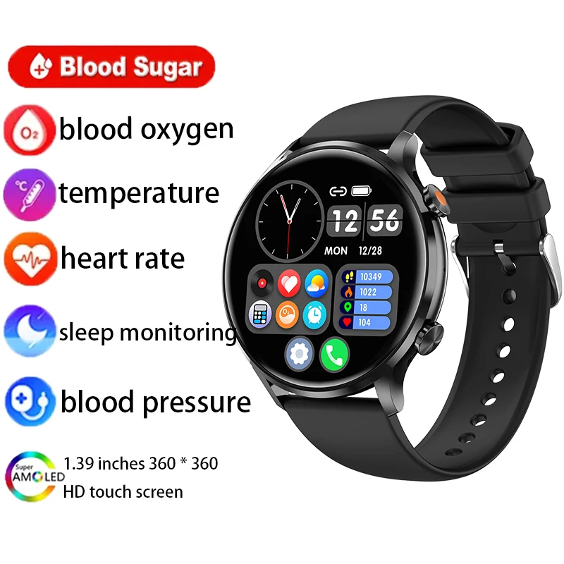 2023 New Smart Watch 1.39-inch HD Screen Temperature Detection Men's Smart Watch Full Touch Screen Waterproof Smartwatch for Men
2023 New Smart Watch 1.39-inch HD Screen Temperature Detection Men's Smart Watch Full Touch Screen Waterproof Smartwatch for Men