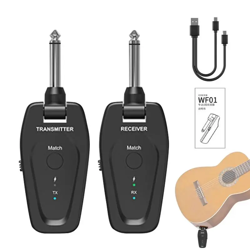 Wireless Guitar System Transmitter Receiver Rechargeable Electric Guitar Transmitter Plug And Play Wireless Bass Guitar System
Wireless Guitar System Transmitter Receiver Rechargeable Electric Guitar Transmitter Plug And Play Wireless Bass Guitar System