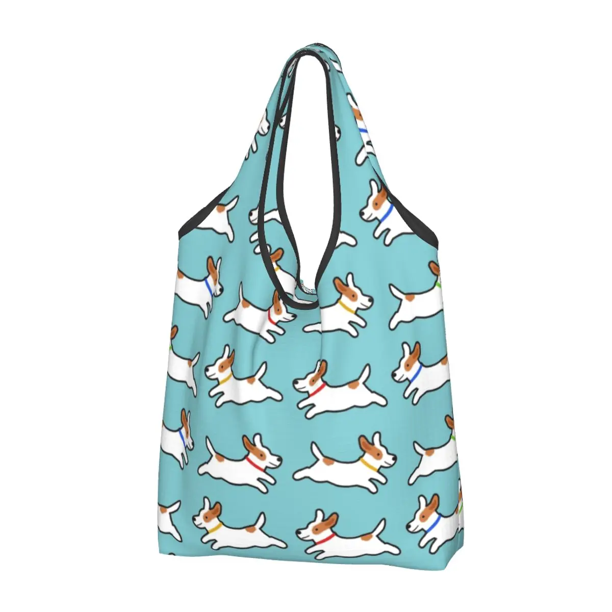 Kawaii Cute Jack Russell Terrier Running Dog Shopping Tote Bags Portable Groceries Shoulder Shopper Bag
Kawaii Cute Jack Russell Terrier Running Dog Shopping Tote Bags Portable Groceries Shoulder Shopper Bag