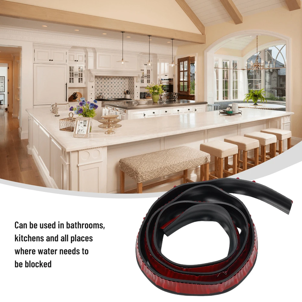 Bathroom Water Barrier Retention Self-Adhesive Bendable Silicone Water Barrier Strip Dry&Wet Separation Seal Strip
Bathroom Water Barrier Retention Self-Adhesive Bendable Silicone Water Barrier Strip Dry&Wet Separation Seal Strip