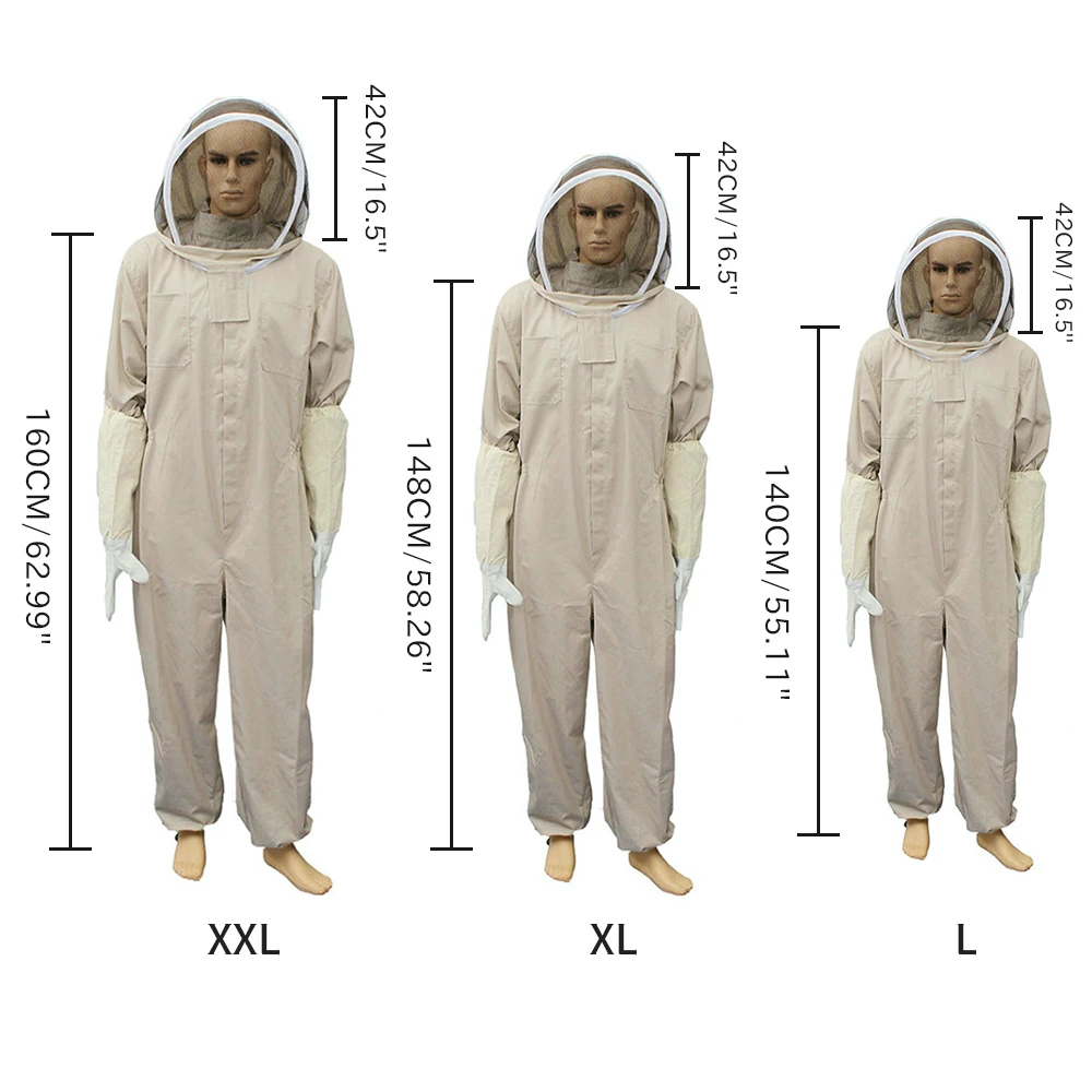 Bee Keeping Suit Professional Ventilated Full Body Beekeeping With Leather Gloves Coffee Color Protective Clothing Farm Safety
Bee Keeping Suit Professional Ventilated Full Body Beekeeping With Leather Gloves Coffee Color Protective Clothing Farm Safety