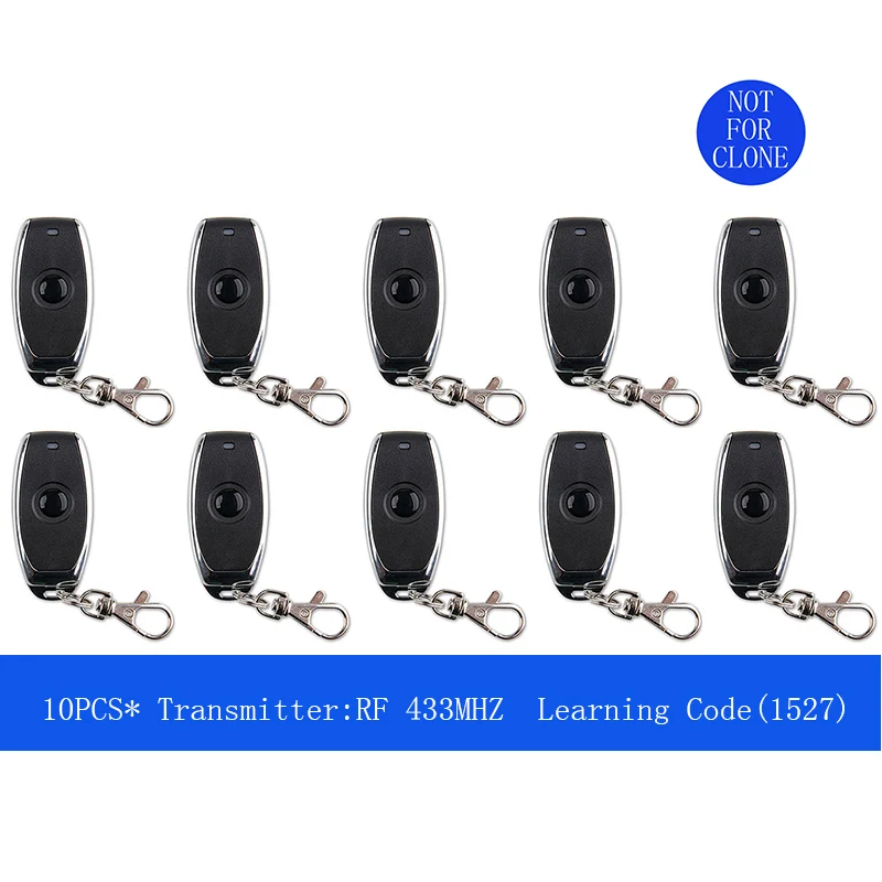 433 Mhz Universal Wireless Remote Control Learning Code 433Mhz Transmitter For Gate Garage Opener Electric Door Fob Key
433 Mhz Universal Wireless Remote Control Learning Code 433Mhz Transmitter For Gate Garage Opener Electric Door Fob Key
