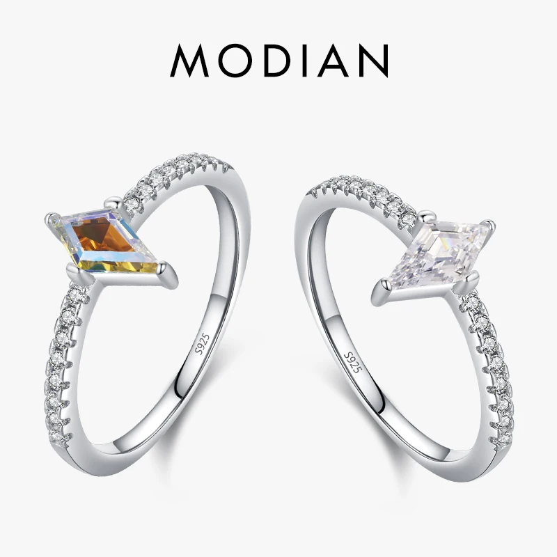 MODIAN Authentic 925 Sterling Silver Irregular Fashion Design Finger Rings For Women Dazzling Clear CZ Engagement Jewelry Anel
MODIAN Authentic 925 Sterling Silver Irregular Fashion Design Finger Rings For Women Dazzling Clear CZ Engagement Jewelry Anel