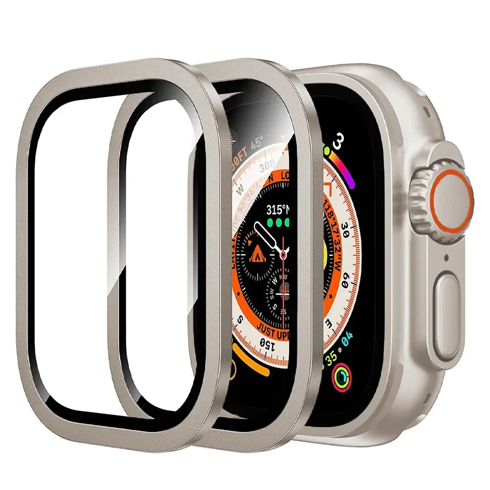 3D Screen Protector for Apple Watch Ultra 2 49mm Accessories Metal Aluminum Alloy Frame Full Cover HD Tempered Glass iWatch Film
3D Screen Protector for Apple Watch Ultra 2 49mm Accessories Metal Aluminum Alloy Frame Full Cover HD Tempered Glass iWatch Film