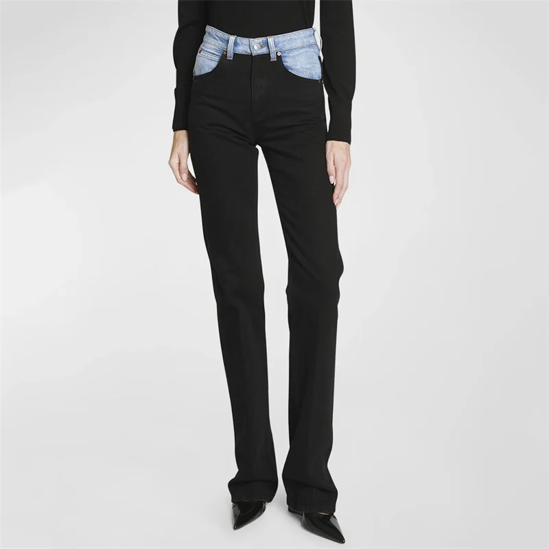 Women's pants 2024 Spring New in Contrast Panel High Waist Women's Jeans Vintage pure cotton pencil pants Trousers free shipping
Women's pants 2024 Spring New in Contrast Panel High Waist Women's Jeans Vintage pure cotton pencil pants Trousers free shipping