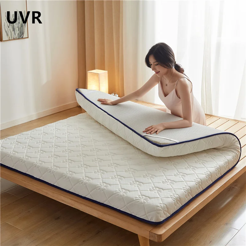 

UVR Thai Latex Mattress Memory Foam Filled Dormitory Single Tatami Anti-allergy Non-collapsing Family Double Mattress Full Size