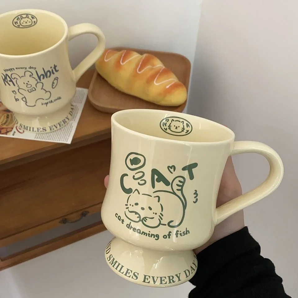 400ml Nordic Style Funny Cute Ceramic Coffee Mug with Design Creative Milk Cups Office Home Bithday Gift for Kid
400ml Nordic Style Funny Cute Ceramic Coffee Mug with Design Creative Milk Cups Office Home Bithday Gift for Kid