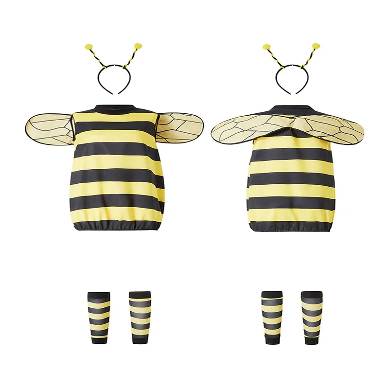 Xmas Costumes Women Kids Halloween Cosplay Set Halloween Bee Dress with Wings Headband Leg Sleeves for Role-playing Accessories 
Xmas Costumes Women Kids Halloween Cosplay Set Halloween Bee Dress with Wings Headband Leg Sleeves for Role-playing Accessories