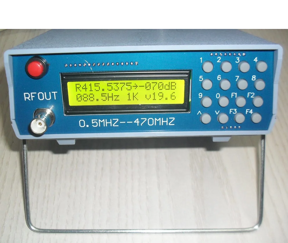 High Frequency RF Signal Source 0.5-470Mhz RF Signal Generator Meter Tester for FM Radio
High Frequency RF Signal Source 0.5-470Mhz RF Signal Generator Meter Tester for FM Radio