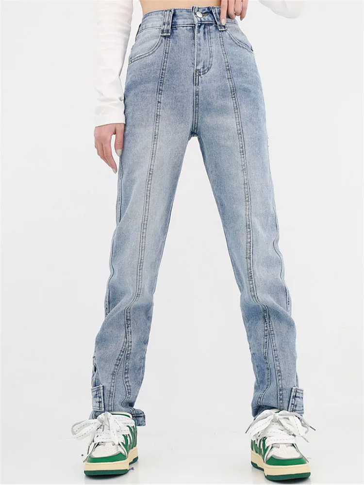 New Casual High Waist Baggy Jeans Women Casual Straight Leg Loose Pants Vintage Zipper Adjustable Fashion Wash Boyfriend Trouser
New Casual High Waist Baggy Jeans Women Casual Straight Leg Loose Pants Vintage Zipper Adjustable Fashion Wash Boyfriend Trouser