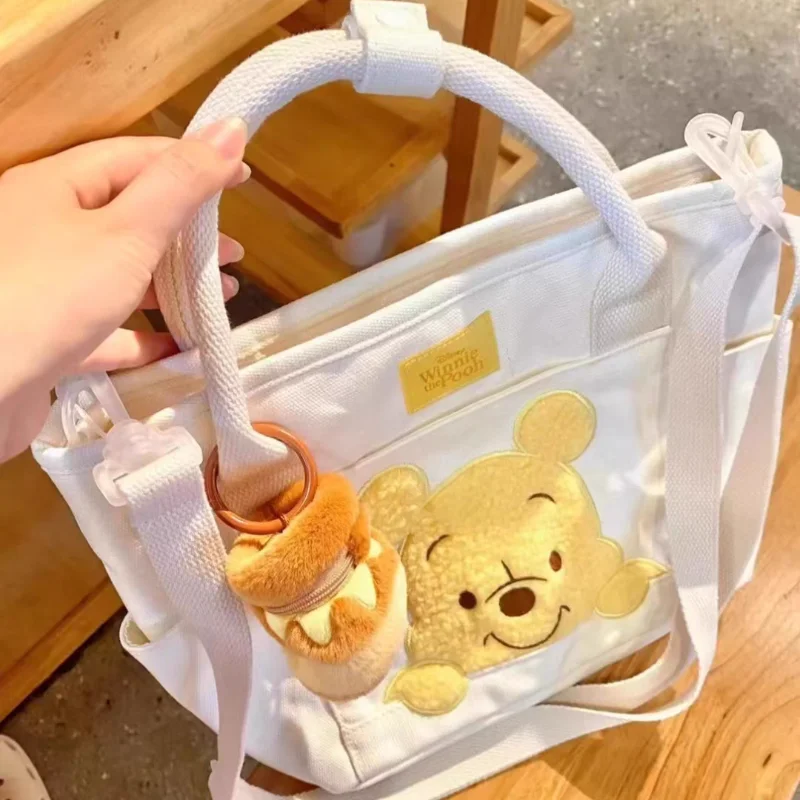 

Disney Winnie The Pooh Bag Y2k Pendant Kawaii Bee Bear Large-Capacity One Shoulder Bag Cartoon Anime Portable Girls Handbag Gift