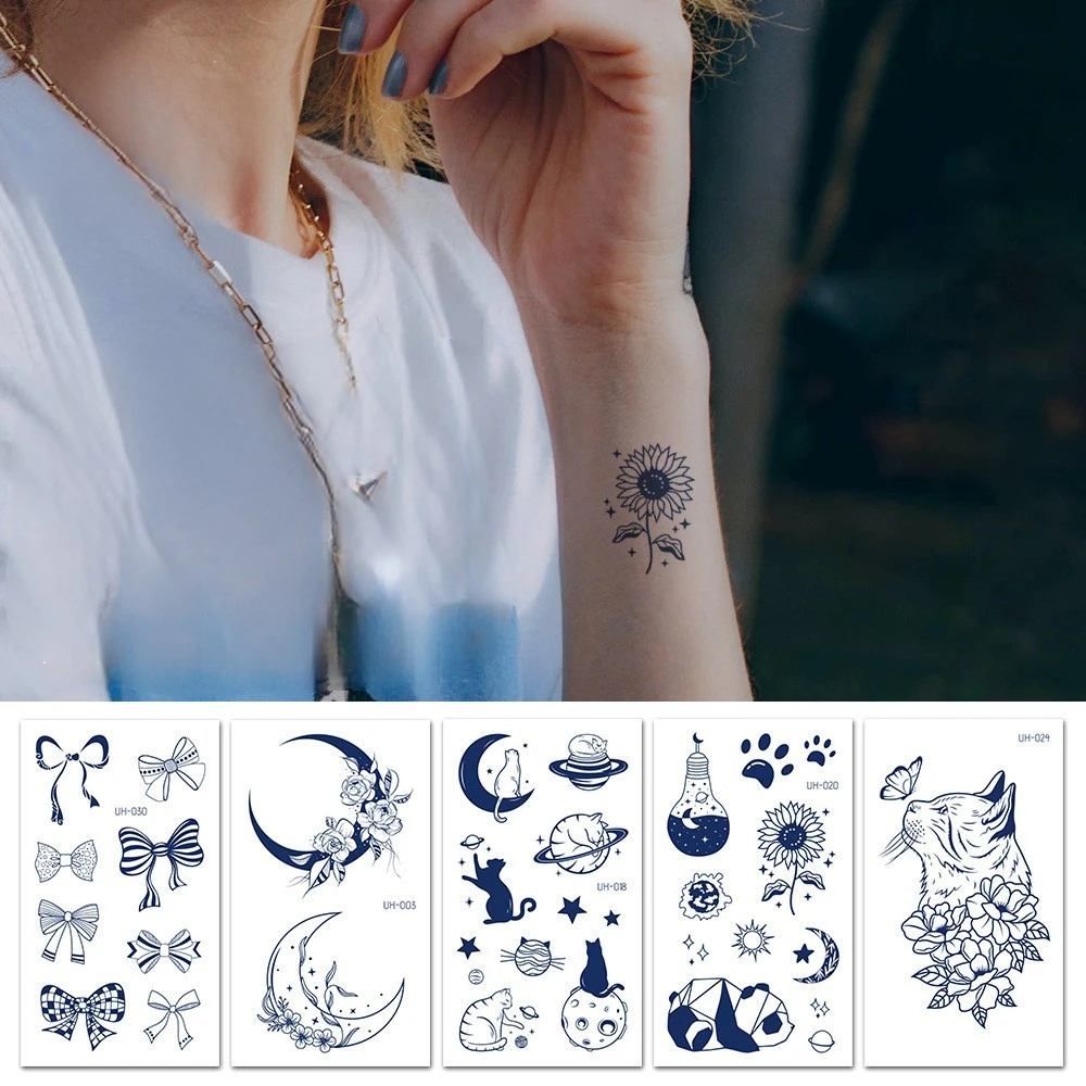 

Manufacturer's Stock Of New Juice Tattoo Stickers, Popular In South Korea, Harajuku Waterproof Small Fresh Tattoo Stickers With