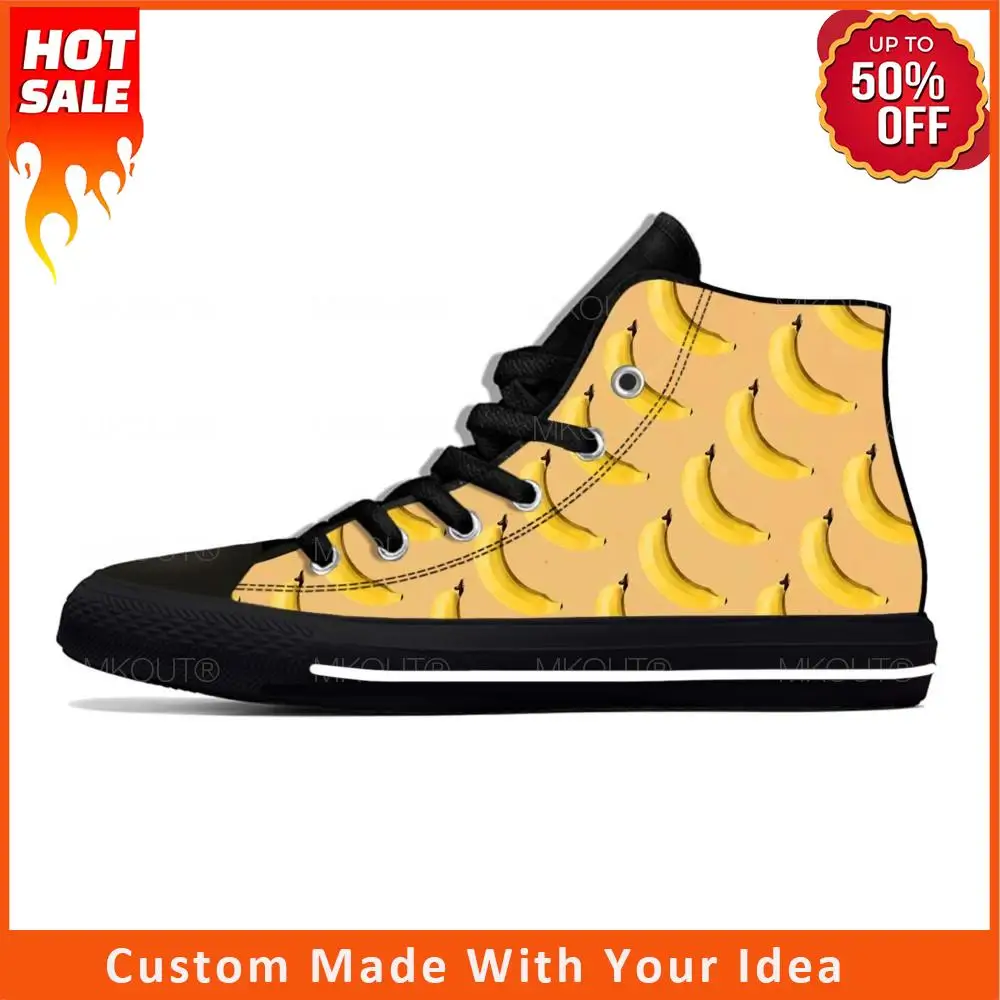 Anime Cartoon Manga Comic Fruit Banana Pattern Casual Cloth Shoes High Top Comfortable Breathable 3D Print Men Women Sneakers
Anime Cartoon Manga Comic Fruit Banana Pattern Casual Cloth Shoes High Top Comfortable Breathable 3D Print Men Women Sneakers