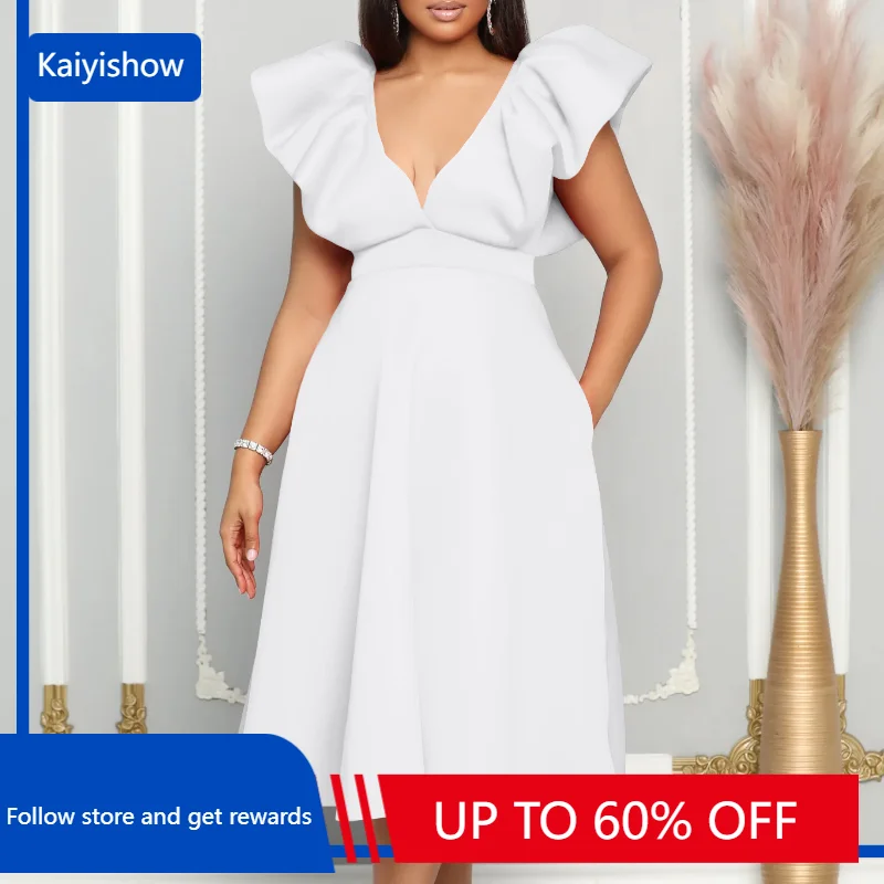 African Dresses for Women Summer African Sleeveless Party V-Neck High Waist Pleat Fashion Evening Birthday Gowns African Clothes
African Dresses for Women Summer African Sleeveless Party V-Neck High Waist Pleat Fashion Evening Birthday Gowns African Clothes