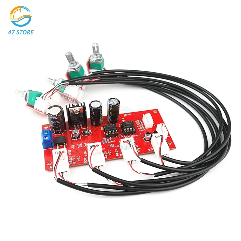 NE5532 Amplifier Tone Preamplifier Board Treble Bass Midrange Volume Tone Control Adjustment Pre-amplifier For Diy Amplifier 
NE5532 Amplifier Tone Preamplifier Board Treble Bass Midrange Volume Tone Control Adjustment Pre-amplifier For Diy Amplifier