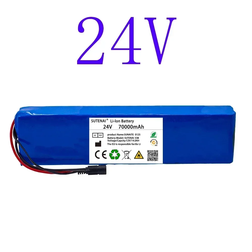 24V 70AH Large Capacity Battery Pack 7S4P 29.4V BMS Original Electric Bicycle Wheelchair Scooter Lithium Battery Pack + Charger
24V 70AH Large Capacity Battery Pack 7S4P 29.4V BMS Original Electric Bicycle Wheelchair Scooter Lithium Battery Pack + Charger