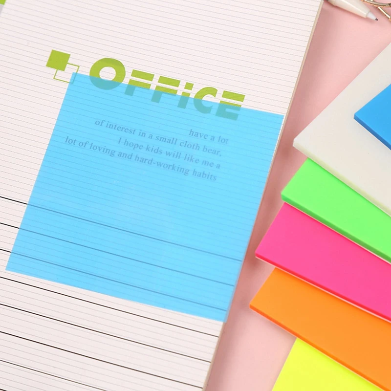 6Pcs 50sheets Transparent Posted it Sticky Note Pads Notepads Posits Papeleria Journal School Stationery office Supplies
6Pcs 50sheets Transparent Posted it Sticky Note Pads Notepads Posits Papeleria Journal School Stationery office Supplies