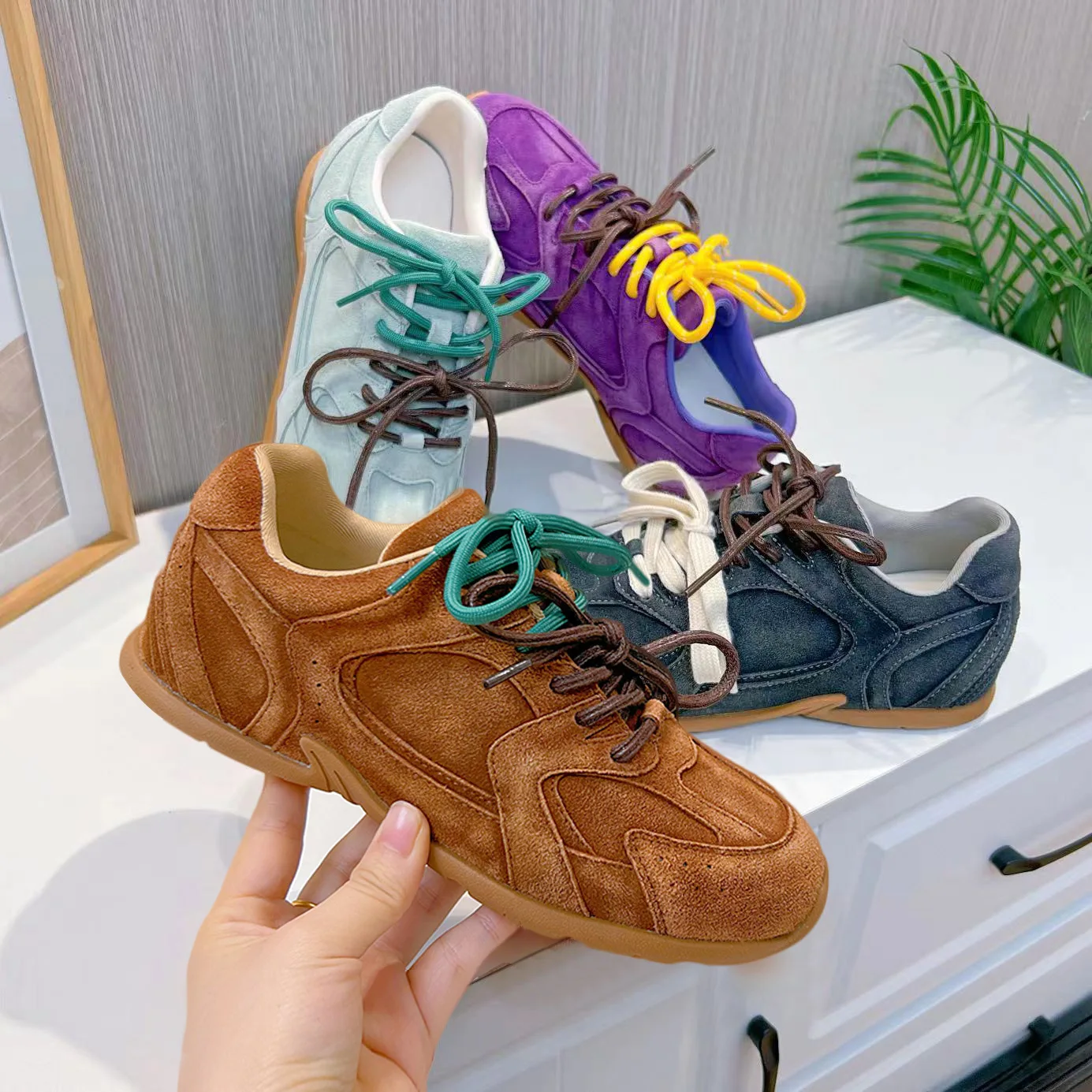 Spring Autumn Daily Shoes for Women Lace Up Flat Sneakers for Women Round Toe Solid Color Casual Shoes Canvas Luxury Shoes 2024
Spring Autumn Daily Shoes for Women Lace Up Flat Sneakers for Women Round Toe Solid Color Casual Shoes Canvas Luxury Shoes 2024