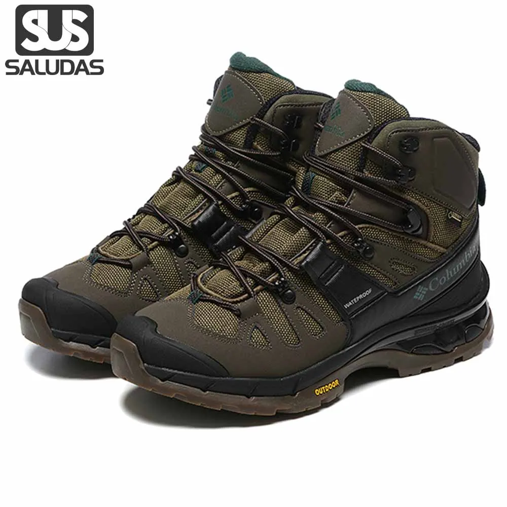 

SALUDAS Men Hiking Boots Winter Hunting Big Cotton Boots Anti-skid and Wear-resistant Outdoor Mountaineering Cross-country Boots