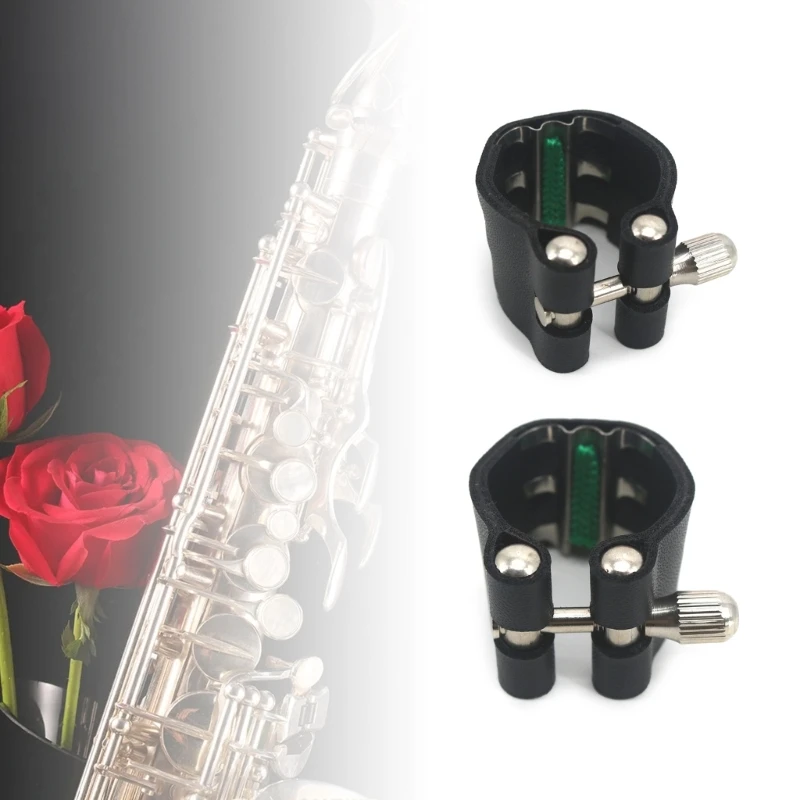 Single Screw Adjustment Leathers Alto Saxophone Fastener Clip Sax Clamp Saxophone Ligature for Alto Saxophone Mouthpiece
Single Screw Adjustment Leathers Alto Saxophone Fastener Clip Sax Clamp Saxophone Ligature for Alto Saxophone Mouthpiece