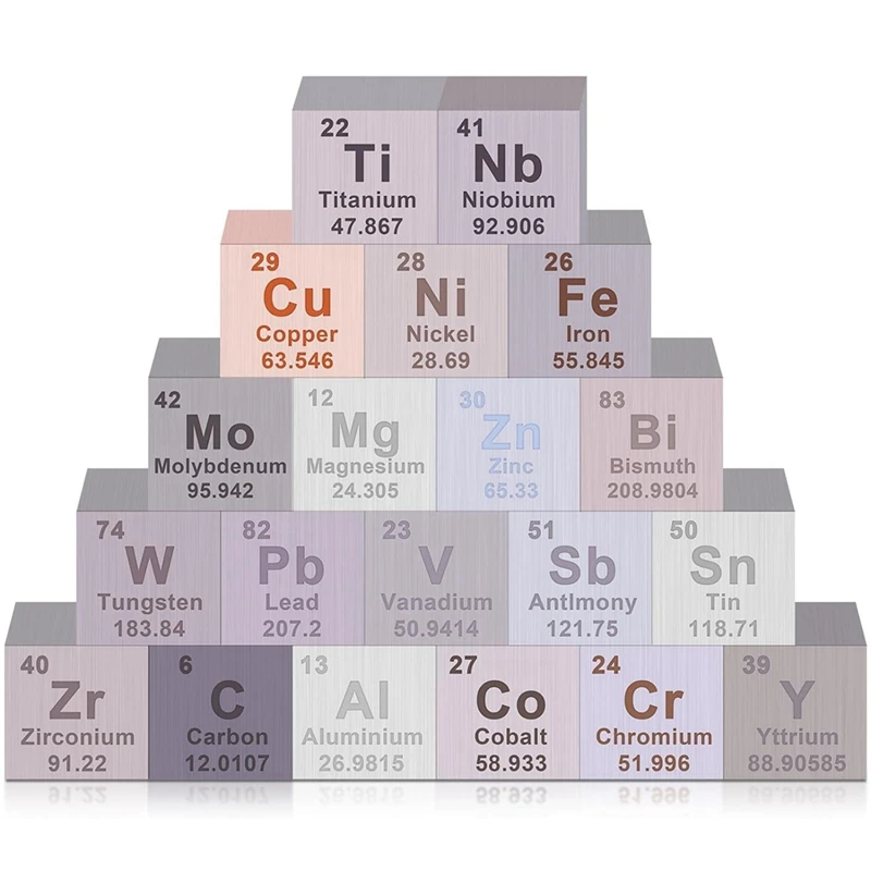 20 Piece Elements-Cube Set Periodic Table Of Elements Pure Tungsten-Cube As Shown Metal For Elements Collection Christmas Gift
20 Piece Elements-Cube Set Periodic Table Of Elements Pure Tungsten-Cube As Shown Metal For Elements Collection Christmas Gift