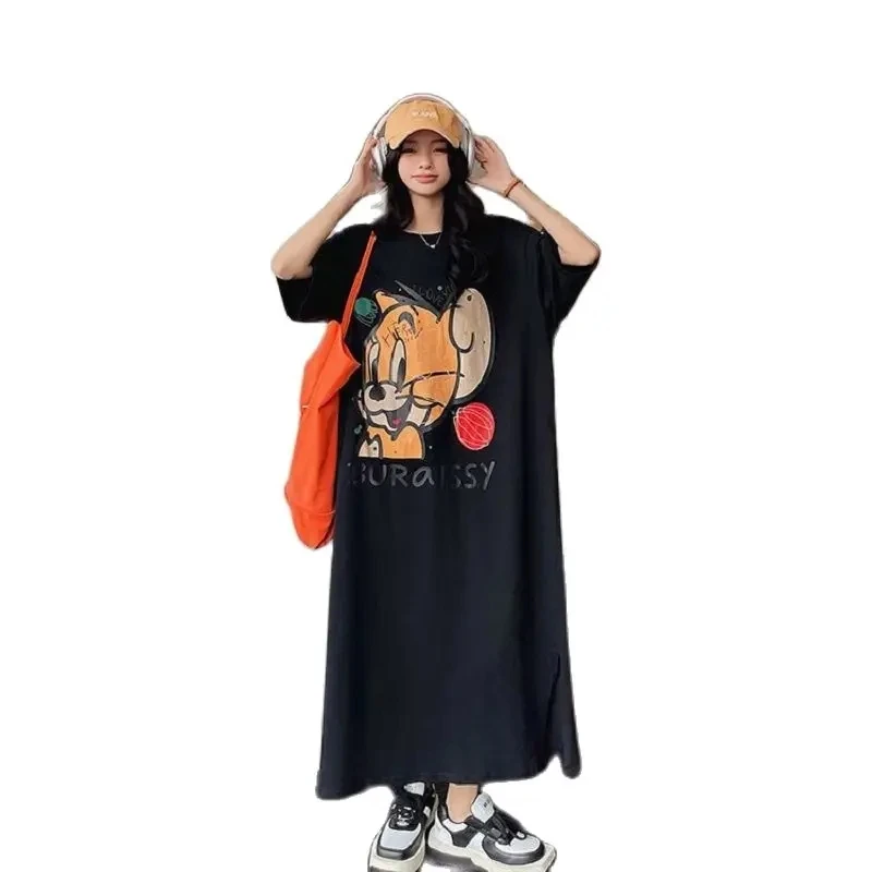 Fashion Cartoon Print Extra Long Ankle Dress Dresses for Women 2024 Casual New in Dresses Loose Slim Short Sleeve T-shirt Dress
Fashion Cartoon Print Extra Long Ankle Dress Dresses for Women 2024 Casual New in Dresses Loose Slim Short Sleeve T-shirt Dress