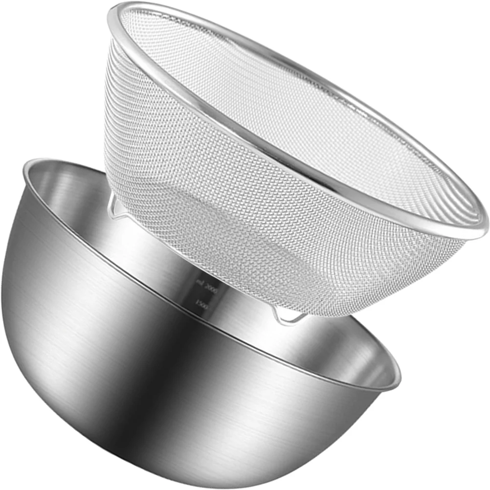 2pcs/Set Strainer Colander Washing Bowl Basket Vegetable Basin Rice Drain Sifter Mesh Wire Stainless Steel Washer for Kitchen
2pcs/Set Strainer Colander Washing Bowl Basket Vegetable Basin Rice Drain Sifter Mesh Wire Stainless Steel Washer for Kitchen