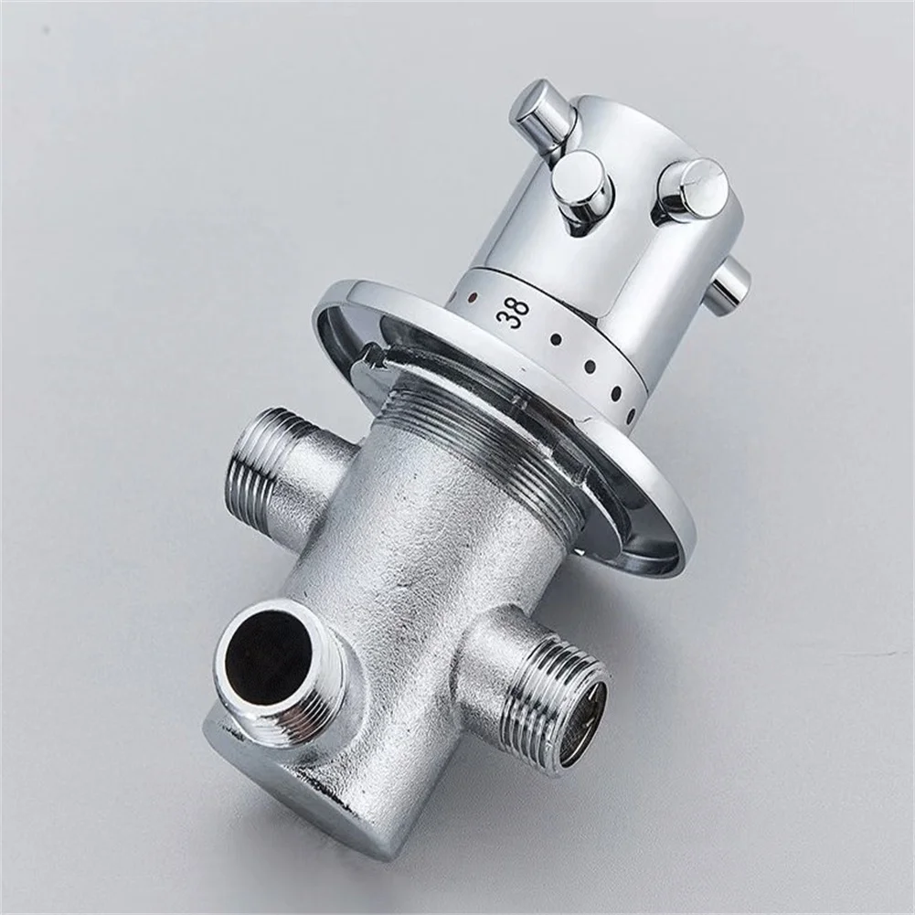Thermostatic Brass Mixer Valve Brass Chrome Cartridge Mixer Valve Hot Cold Water Automatic Temperature Control Mixing Valve Tool
Thermostatic Brass Mixer Valve Brass Chrome Cartridge Mixer Valve Hot Cold Water Automatic Temperature Control Mixing Valve Tool