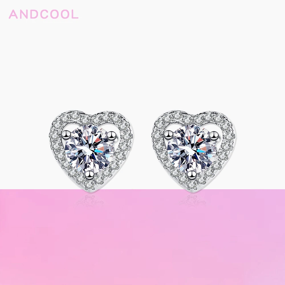 Andcool Moissanite Серьги для женщин 925 пробы Серебро Сладкая любовь Форма сердца Moissanite Серьги-гвоздики Классические аксессуары Ювелирные изделия
Andcool Moissanite Серьги для женщин 925 пробы Серебро Сладкая любовь Форма сердца Moissanite Серьги-гвоздики Классические аксессуары Ювелирные изделия