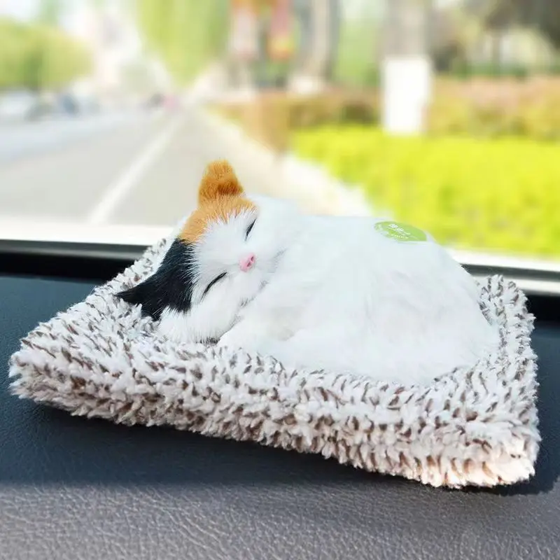 Kawaii Simulation Sleeping Cat Stuffed Animals Display Mold Portable Fake Cat Kittens Doll Ornaments Decoration Kids Toys Gifts Kawaii Simulation Sleeping Cat Stuffed Animals Display Mold Portable Fake Cat Kittens Doll Ornaments Decoration Kids Toys Gifts