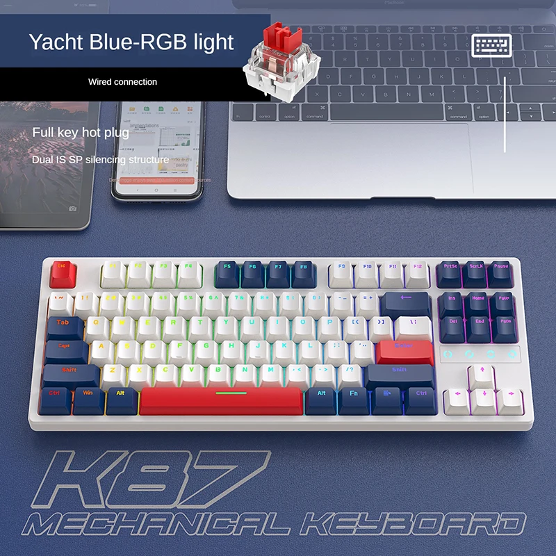 Backlit Hot Swappable Mechanical Gaming Keyboard, Customizable Diy Gaming Wired Usb Mechanical Keyboard For Gaming And Esports
Backlit Hot Swappable Mechanical Gaming Keyboard, Customizable Diy Gaming Wired Usb Mechanical Keyboard For Gaming And Esports