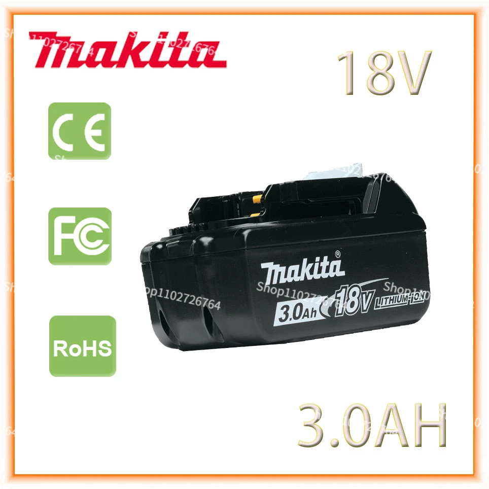 Makita 18V 3.0Ah li-ion battery For Makita BL1830 BL1815 BL1860 BL1840 Replacement Power Tool Battery
Makita 18V 3.0Ah li-ion battery For Makita BL1830 BL1815 BL1860 BL1840 Replacement Power Tool Battery