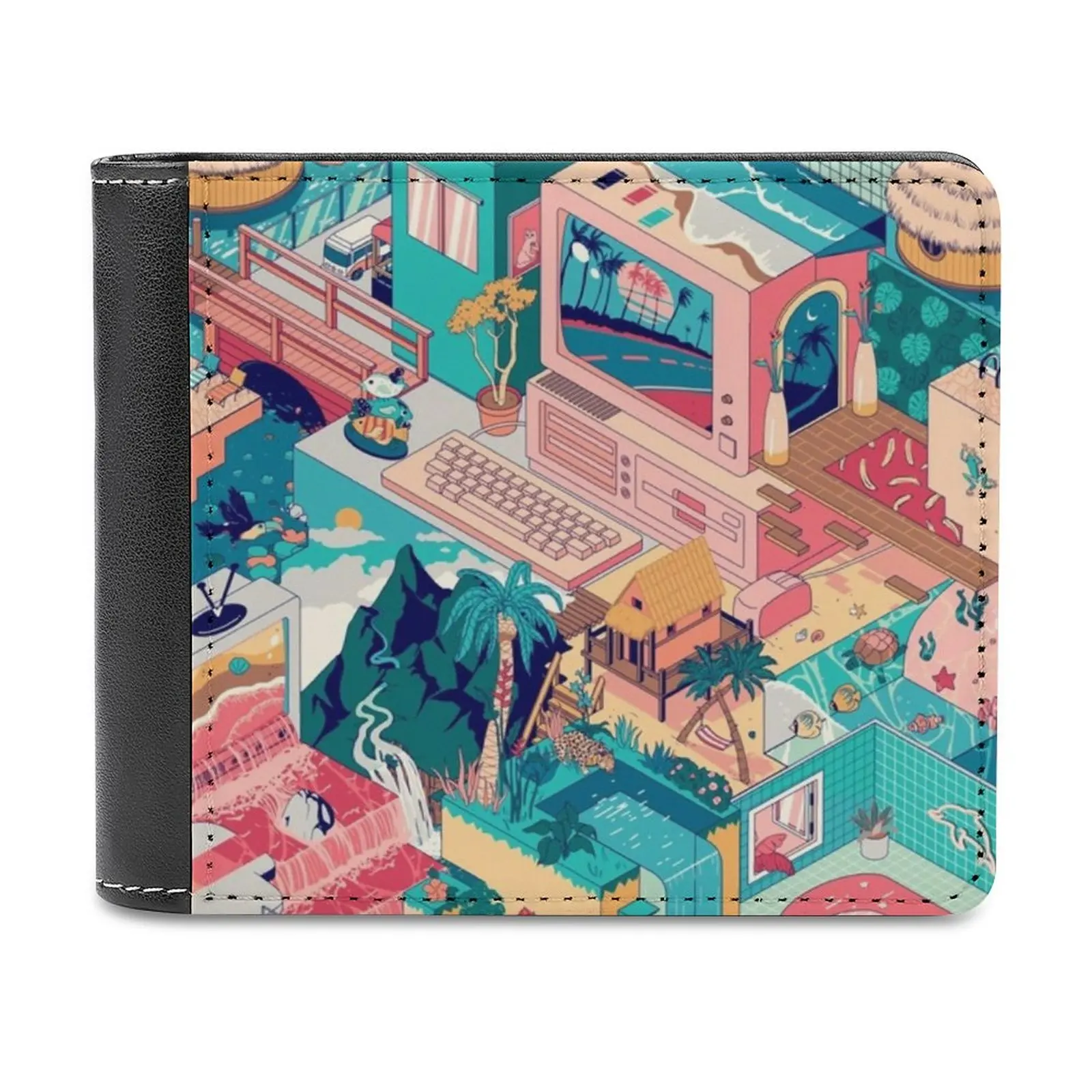 Missing Paradise Fashion Credit Card Wallet Leather Wallets Personalized Wallets For Men And Women Tropical Landscape Isometric
Missing Paradise Fashion Credit Card Wallet Leather Wallets Personalized Wallets For Men And Women Tropical Landscape Isometric