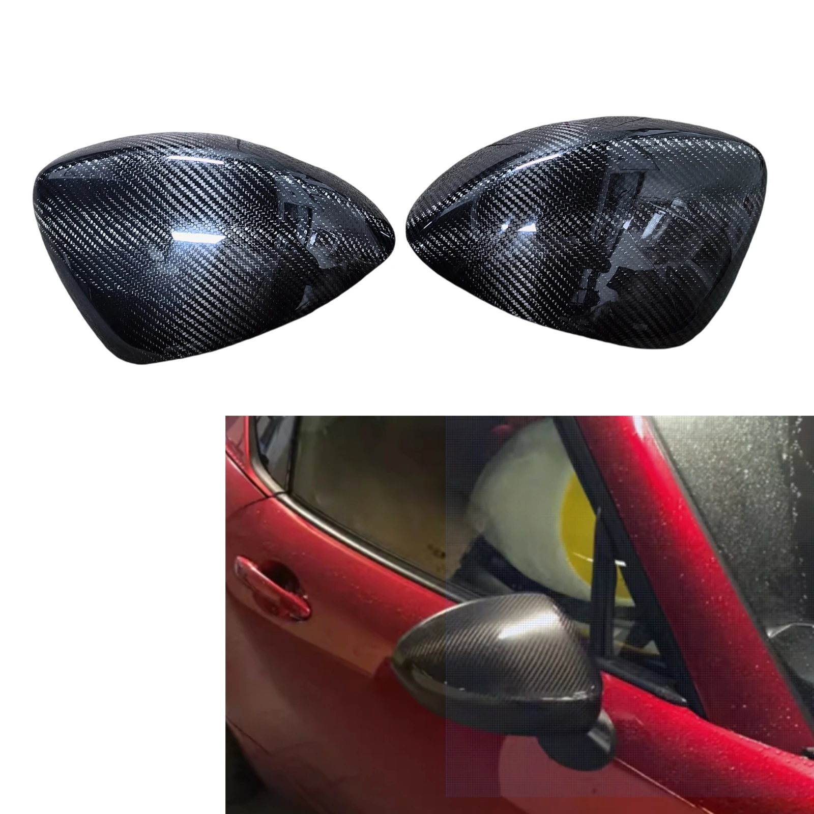 For Mazda MX-5 Miata 2016-2023 Real Carbon Fiber Rear View Mirror Cover Rearview Cap Shell Add On Type
For Mazda MX-5 Miata 2016-2023 Real Carbon Fiber Rear View Mirror Cover Rearview Cap Shell Add On Type