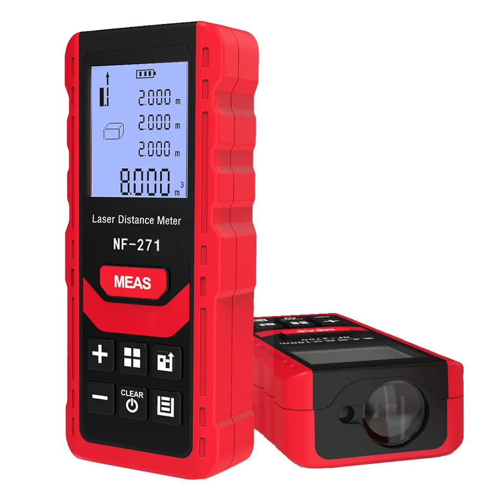 Handheld Digital Laser Distance Meter NF-271 70m Range Finder Indoor Area Measure Tool
Handheld Digital Laser Distance Meter NF-271 70m Range Finder Indoor Area Measure Tool