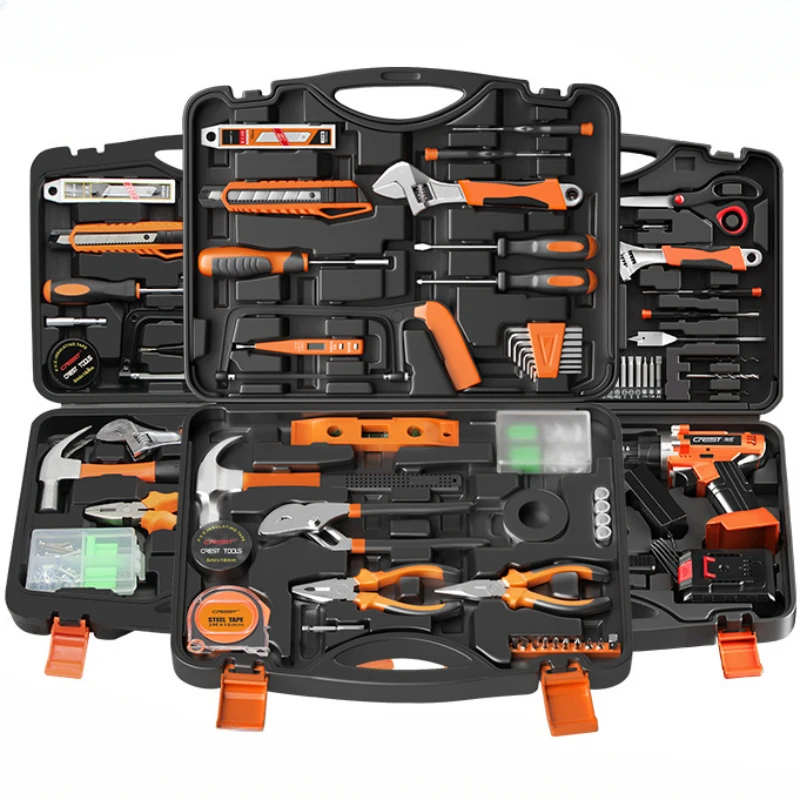 Household hardware tool box set Home manual combination repair tools Multifunctional repair tool box
Household hardware tool box set Home manual combination repair tools Multifunctional repair tool box