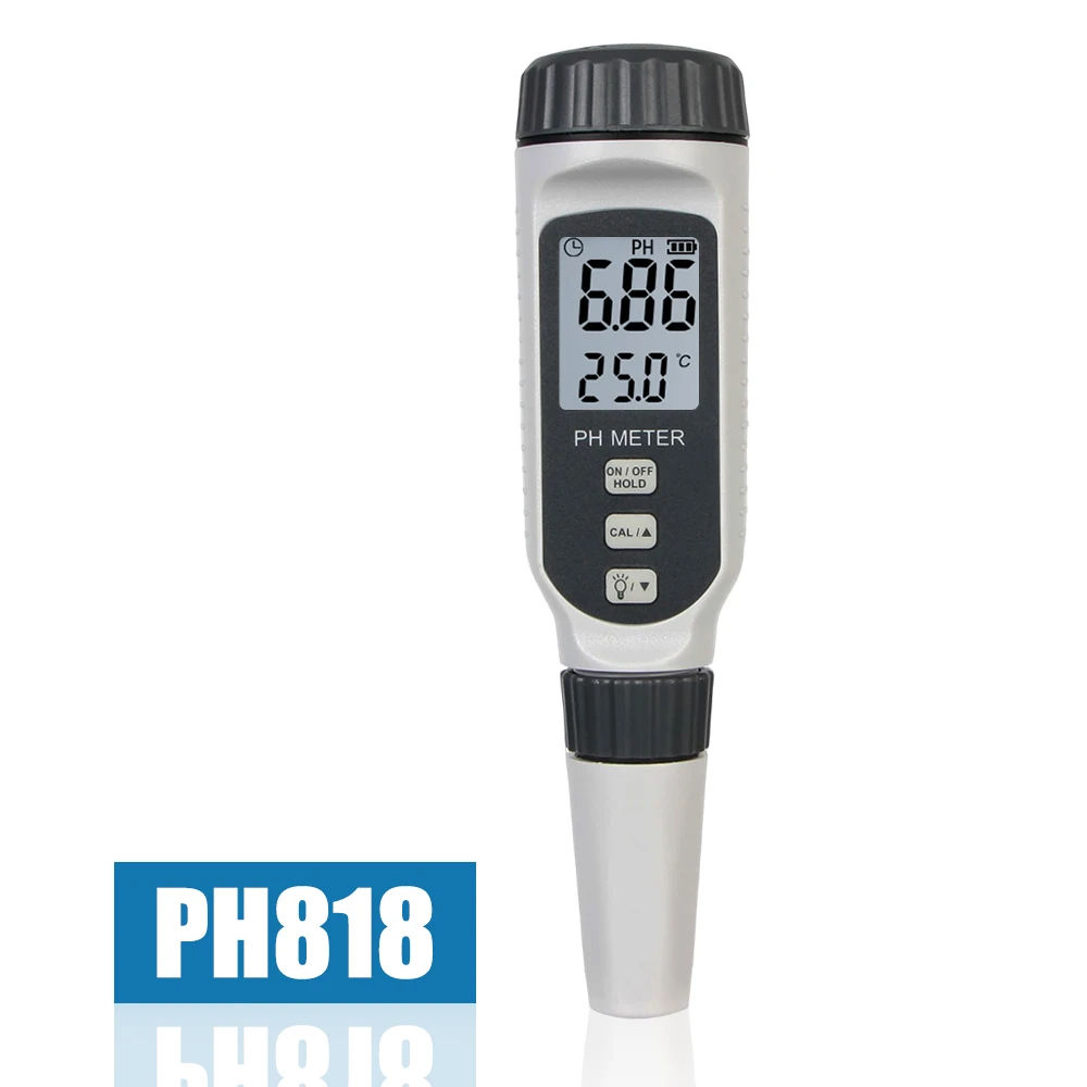 Измеритель кислотности ZK30 pH818, тестер качества воды в форме ручки, профессиональный измеритель кислотности для аквариума, портативный измерительный прибор pH818
Измеритель кислотности ZK30 pH818, тестер качества воды в форме ручки, профессиональный измеритель кислотности для аквариума, портативный измерительный прибор pH818