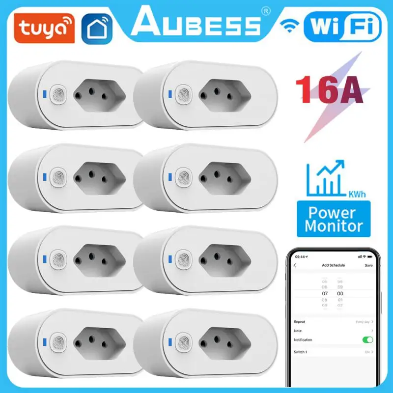 Смарт-розетка Tuya 16A с поддержкой Wi-Fi и мониторингом мощности 
Смарт-розетка Tuya 16A с поддержкой Wi-Fi и мониторингом мощности