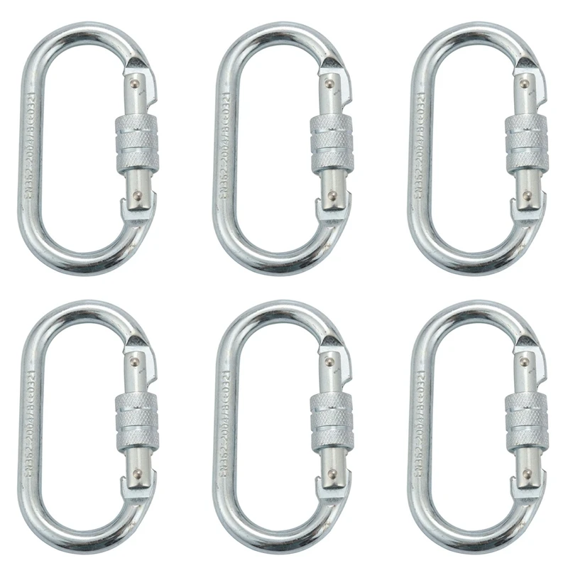 Hot 6X O Shape 25KN Alloy Steel Safety Buckle Professional Rock Climbing Carabiner Mountaineering Buckle Main Lock
Hot 6X O Shape 25KN Alloy Steel Safety Buckle Professional Rock Climbing Carabiner Mountaineering Buckle Main Lock