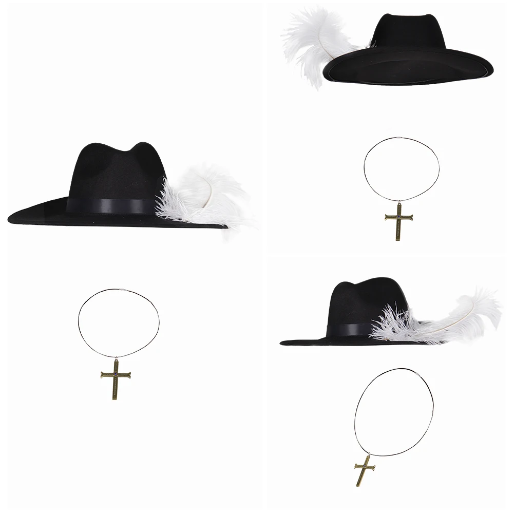 Dracule Cos Mihawk Hat Cosplay Hat Adult Men Necklace Cap With Feather Halloween Carnival Costume Accessories Gifts
Dracule Cos Mihawk Hat Cosplay Hat Adult Men Necklace Cap With Feather Halloween Carnival Costume Accessories Gifts