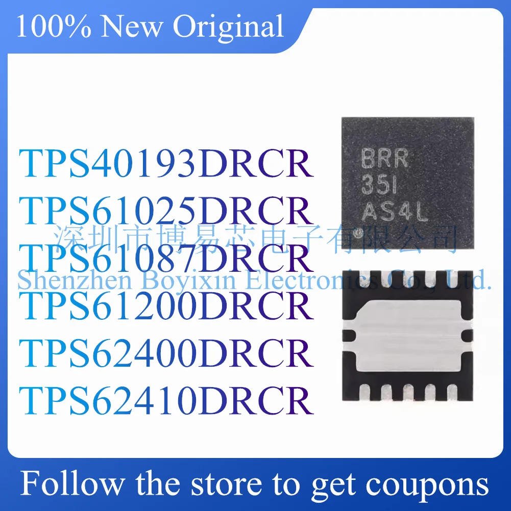 NEW TPS40193DRCR TPS61025DRCR TPS61087DRCR TPS61200DRCR TPS62400DRCR TPS62410DRCR.Power management chip.
NEW TPS40193DRCR TPS61025DRCR TPS61087DRCR TPS61200DRCR TPS62400DRCR TPS62410DRCR.Power management chip.