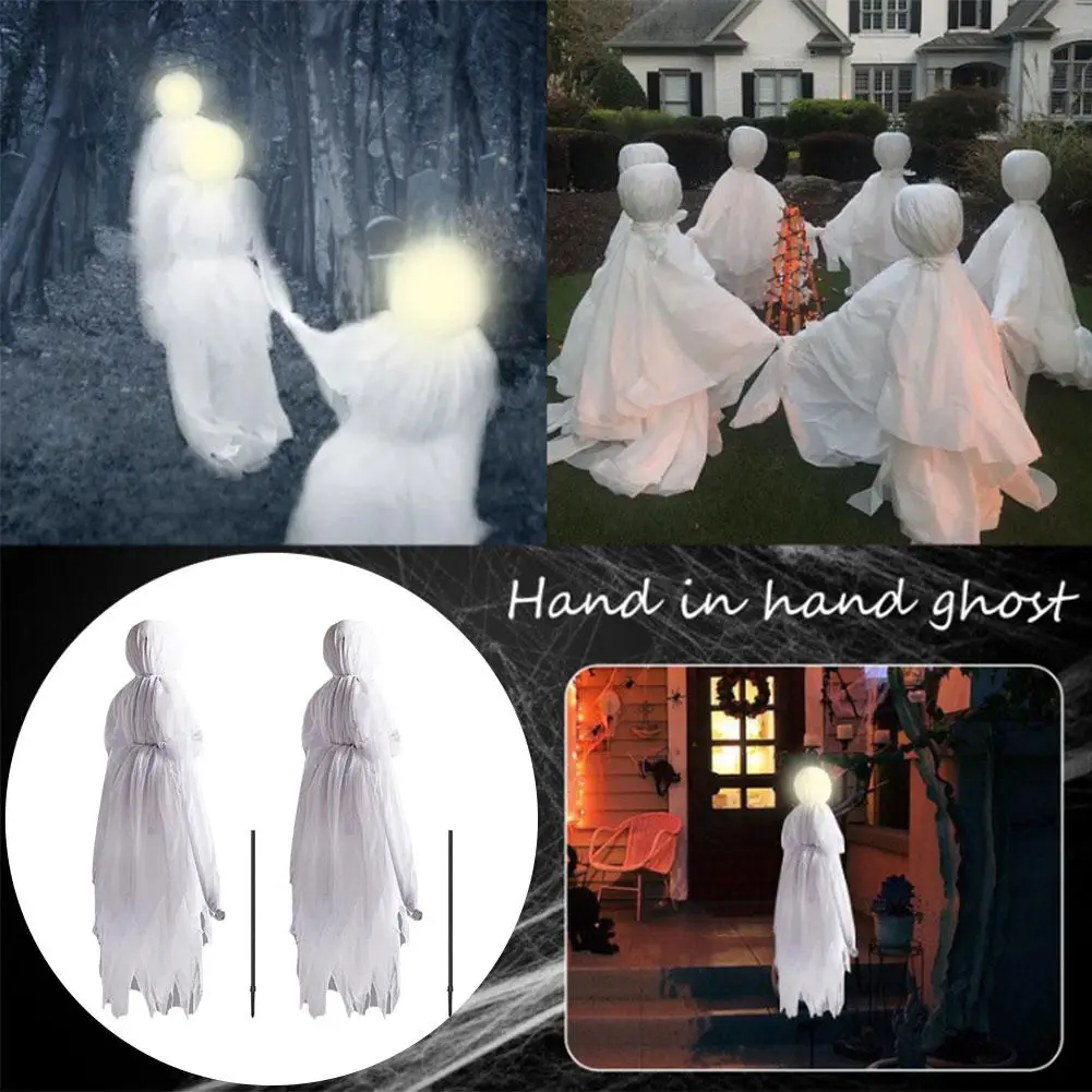 

Halloween Light-Up Witches Ghost Halloween Decoration Voice-activated Horror Props Creepy Skeleton For Halloween Home Garde O2I7