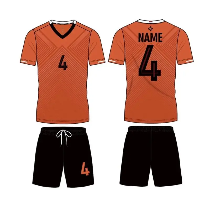 Custom Print Breathable Soccer Uniforms for Youth Boys Short Sleeved Football Jersey Set for Sports Team Training or Competition
Custom Print Breathable Soccer Uniforms for Youth Boys Short Sleeved Football Jersey Set for Sports Team Training or Competition