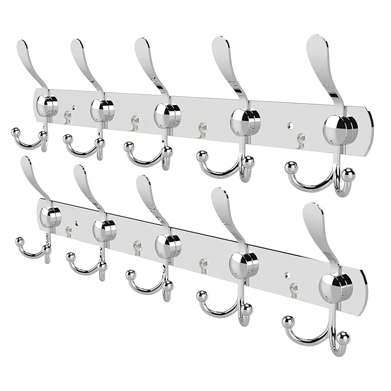 Coat Racks For Wall - Stainless Steel Coat Hooks (2 Pack) - Heavy Duty Coat Hooks Wall Mounted - Wall Hanger Wall Hooks 
Coat Racks For Wall - Stainless Steel Coat Hooks (2 Pack) - Heavy Duty Coat Hooks Wall Mounted - Wall Hanger Wall Hooks