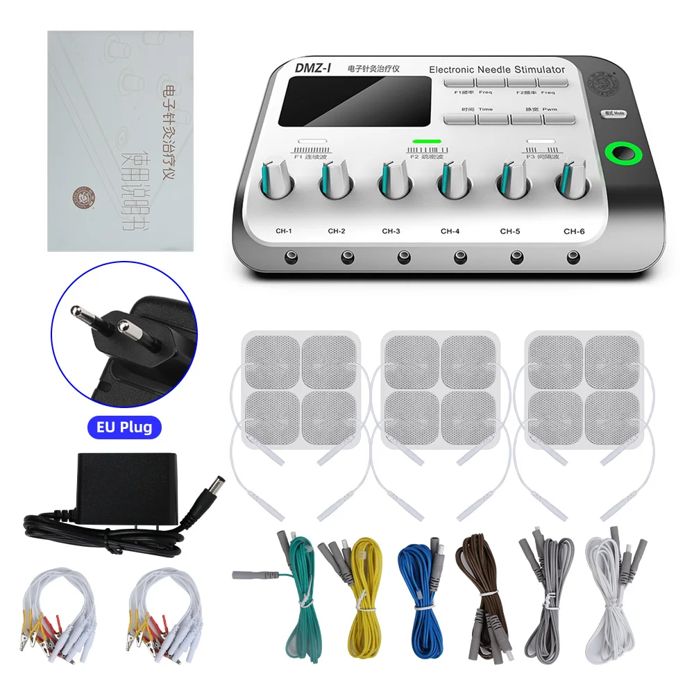 Electric Acupuncture Stimulator Machine Electrical Nerve Muscle Stimulator 6 Channels Output Patch TENS Body Massager Care
Electric Acupuncture Stimulator Machine Electrical Nerve Muscle Stimulator 6 Channels Output Patch TENS Body Massager Care