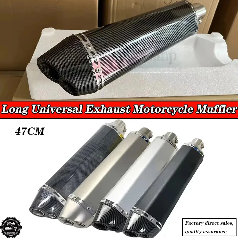 47CM Long Universal exhaust motorcycle muffler escape pipe for gsr 600 750 msx125 crf 230 triumph cb650f aerox tmax 530
47CM Long Universal exhaust motorcycle muffler escape pipe for gsr 600 750 msx125 crf 230 triumph cb650f aerox tmax 530