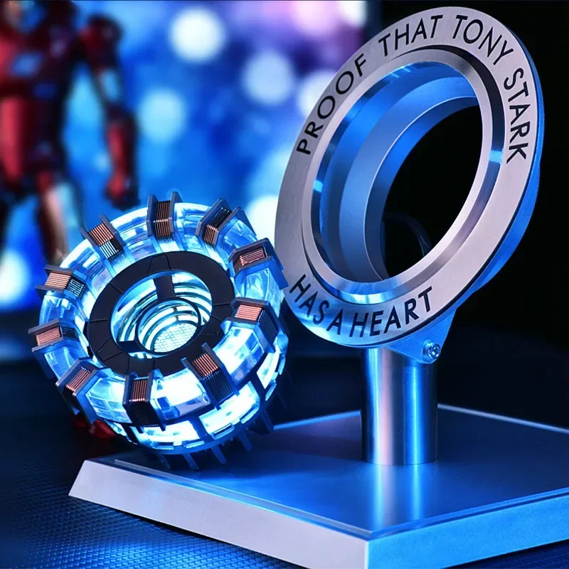 

Avenger Iron Man Mk1 Arc Reactor Tony Stark Heart Of Mark Figure Led Light MK2 Model Superhero 1:1 MK50 Cosplay Toys Chest Lamp