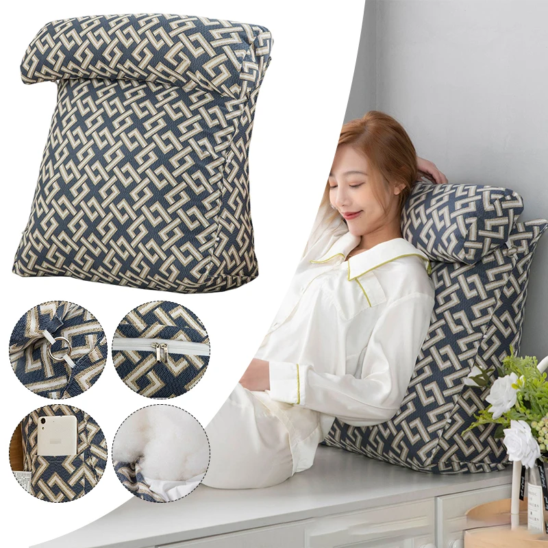 Reading Backrest Triangle Lumbar Support Cushion+Adjustable Headrest Bolster Pillow For Pain Relief Sofa Bed Chair Waist Cushion
Reading Backrest Triangle Lumbar Support Cushion+Adjustable Headrest Bolster Pillow For Pain Relief Sofa Bed Chair Waist Cushion