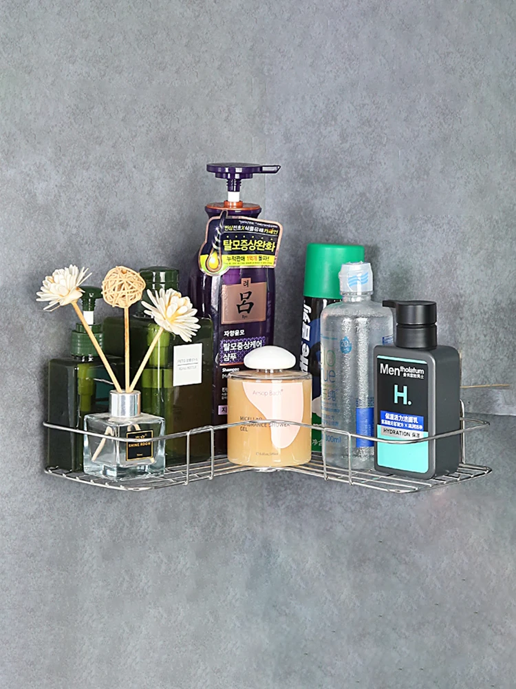 1 Pc Wall Mounted Shower Tray for Bathroom and Kitchen easy to install convenient storage organization of bathroom accessories
1 Pc Wall Mounted Shower Tray for Bathroom and Kitchen easy to install convenient storage organization of bathroom accessories