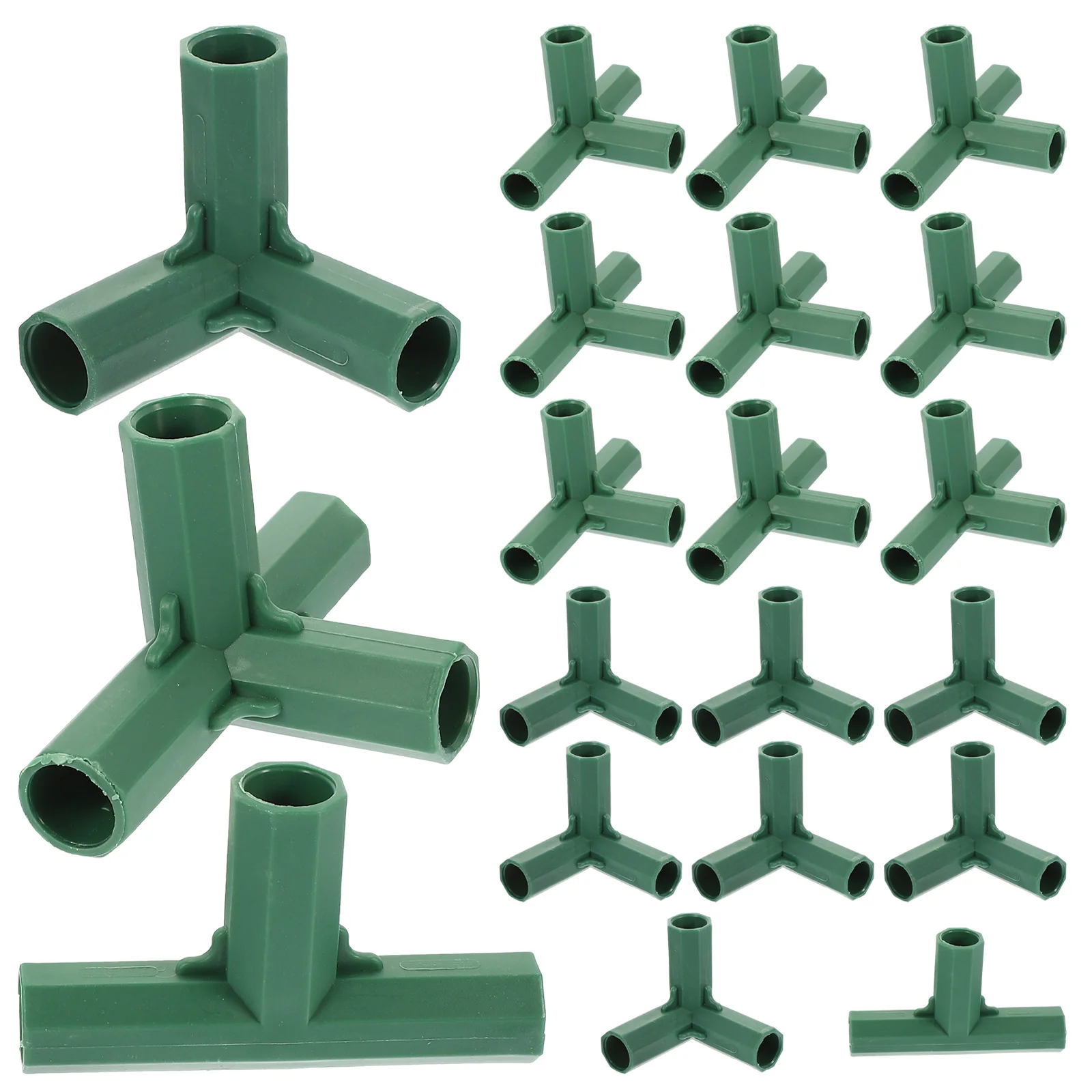 20Pcs Greenhouse Frame Connectors Plant Stakes Fencing Pipe Joint for Flower Stands
20Pcs Greenhouse Frame Connectors Plant Stakes Fencing Pipe Joint for Flower Stands